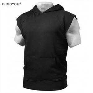 Kapuutsiga sleeveless jooga tank Top Fitness